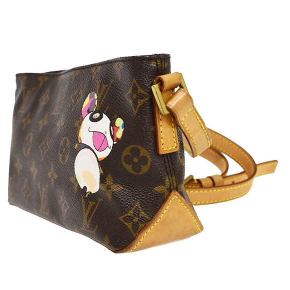 LOUIS VUITTON Trotteur Shoulder Bag Monogram Panda Leather Brown M51241 684RC703 - Picture 2 of 15